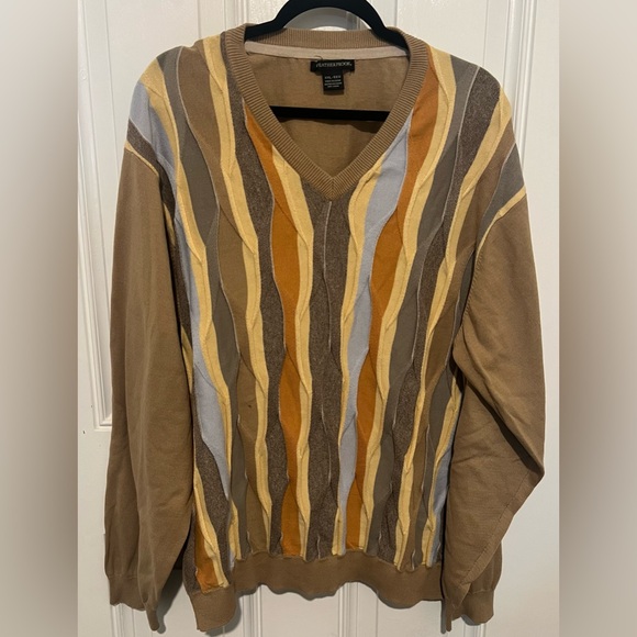 Weatherproof Other - VTG Weatherproof Men’s 3D Sweater Coogi or Cosby Style Textured Size XXL